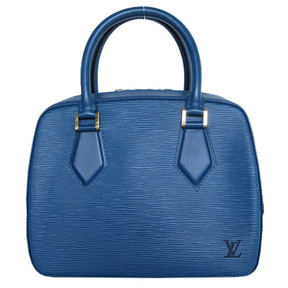 Louis Vuitton Sablon Blue Leather handbag - Picture 1 of 5